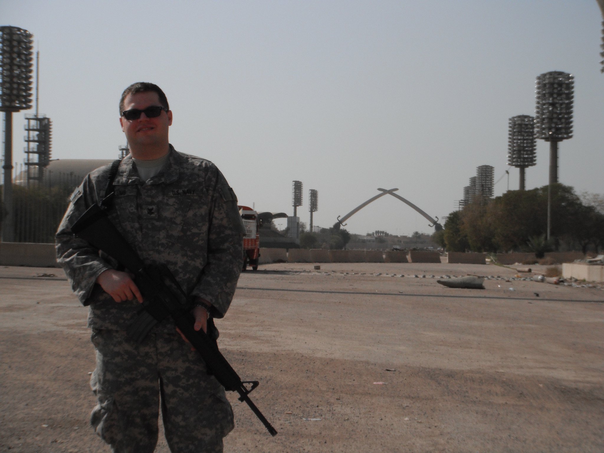 N. Lee Plumb during deployment to Iraq